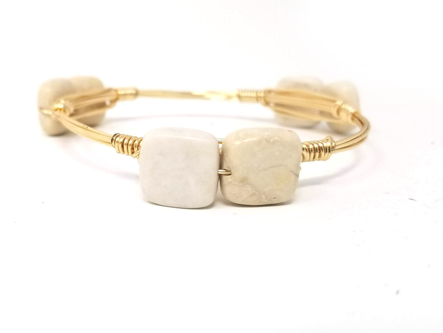 Amazonite bangle, amazonite cluster bangle, fieldstone bangle set