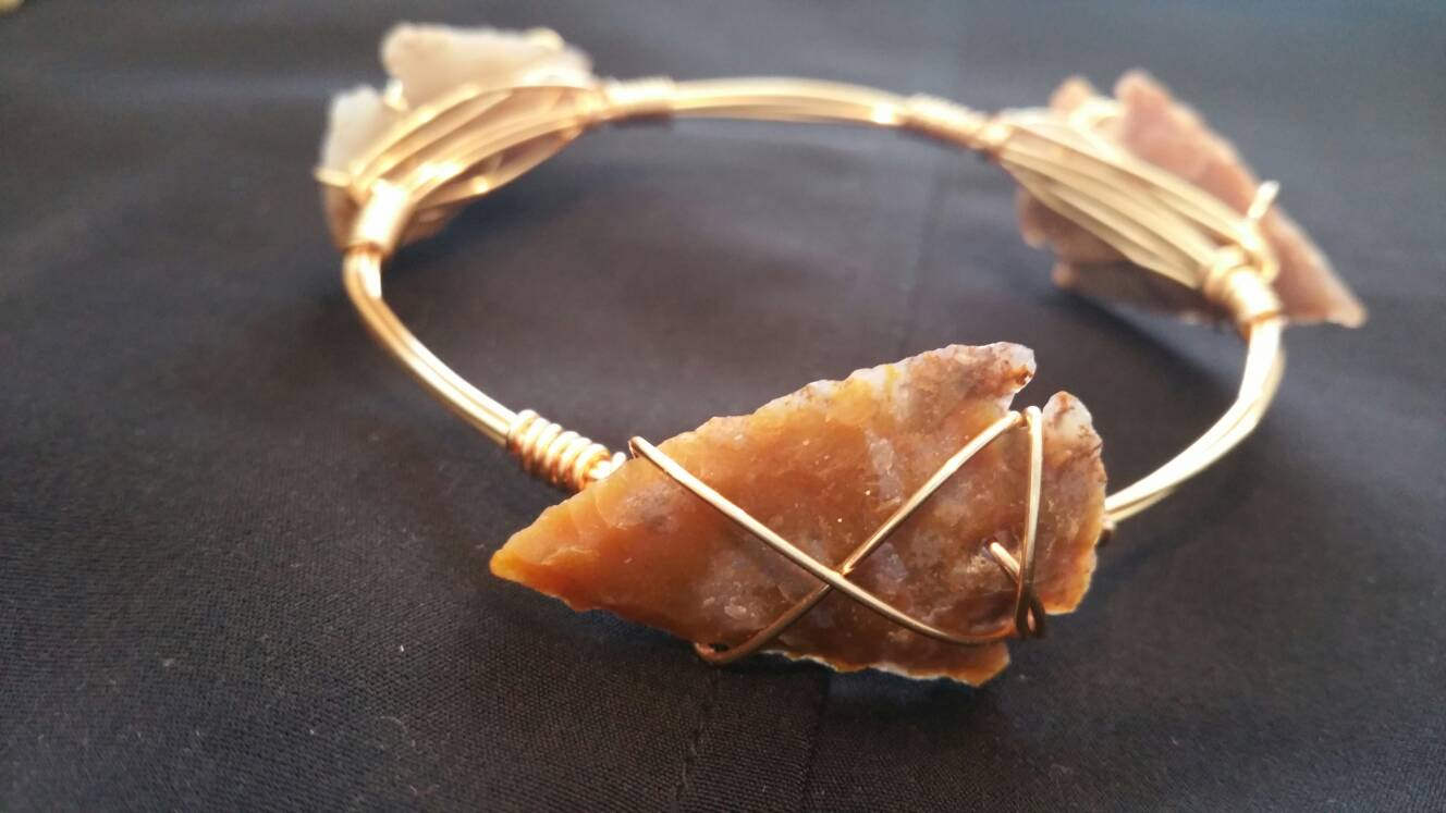 Arrowhead bangle bracelet