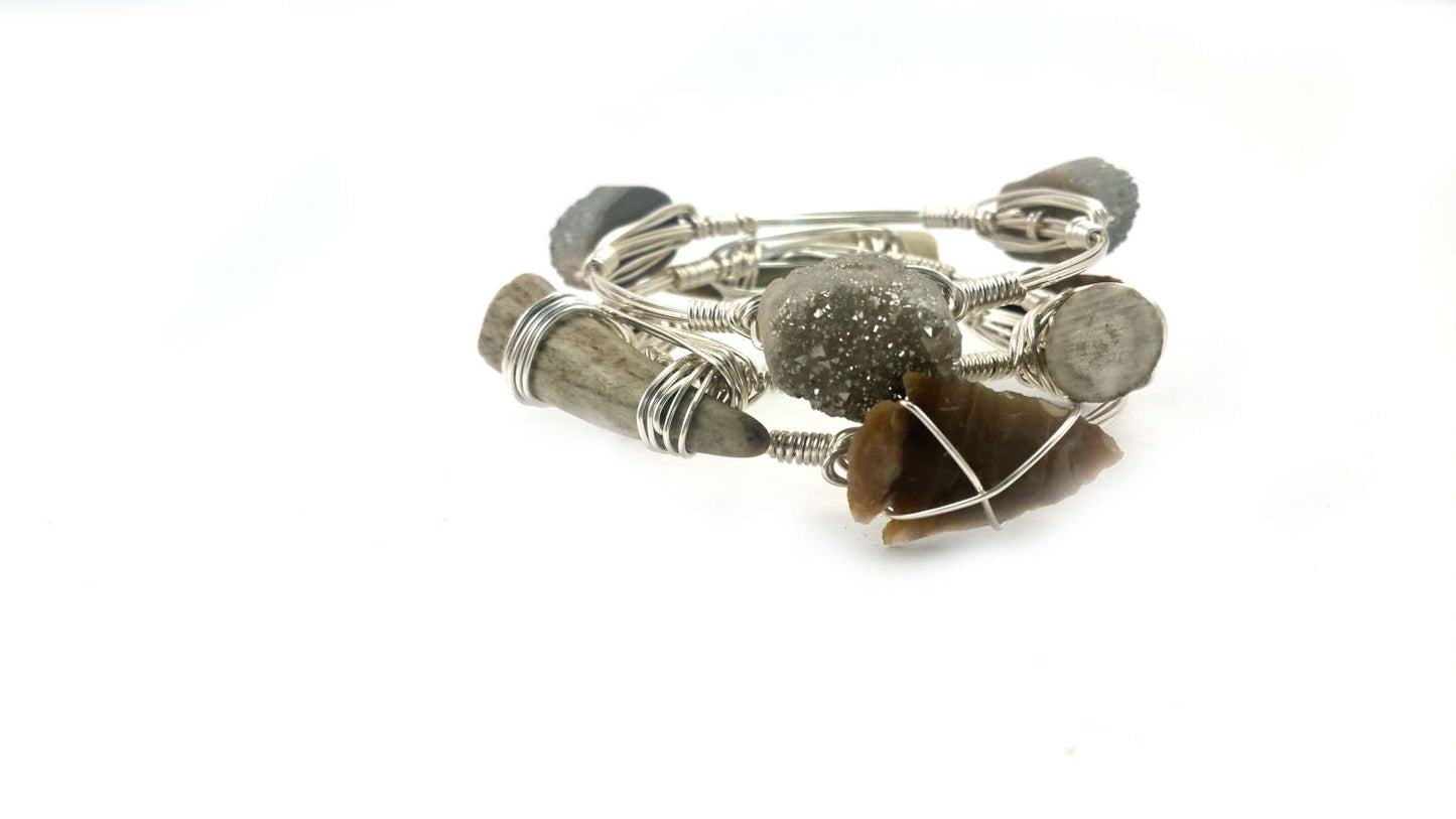Arrowhead bangle bracelet