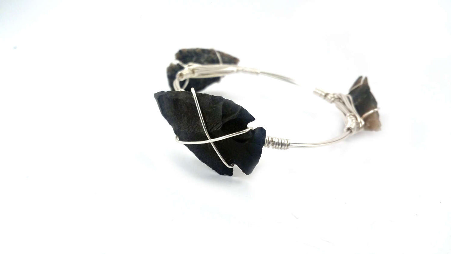 Arrowhead bangle bracelet